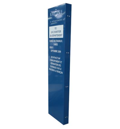 Totem Publicitaire Extérieur Monobloc Économique