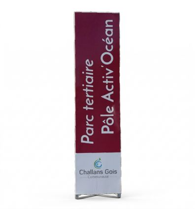 Totem Publicitaire Extérieur Monobloc Économique