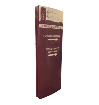 Totem Publicitaire Extérieur Monobloc Galbé