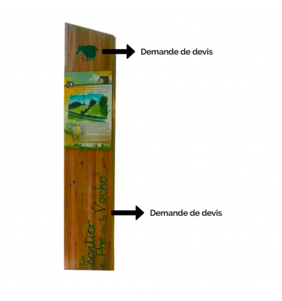 Totem Signalétique Bois
