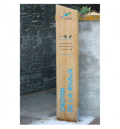 Totem Signalétique Bois