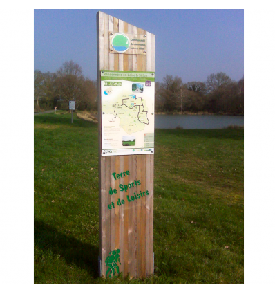 Totem Signalétique Bois