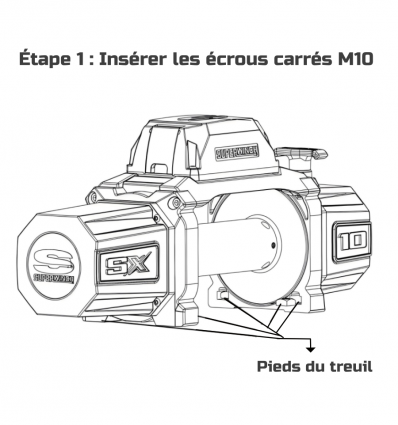 Treuil électrique dépanneuse avec câble synthétique