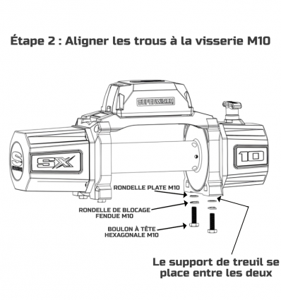 Treuil électrique dépanneuse avec câble synthétique