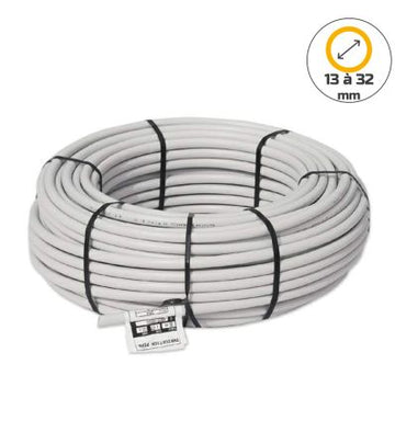 Tuyau PEBD Gris 100m