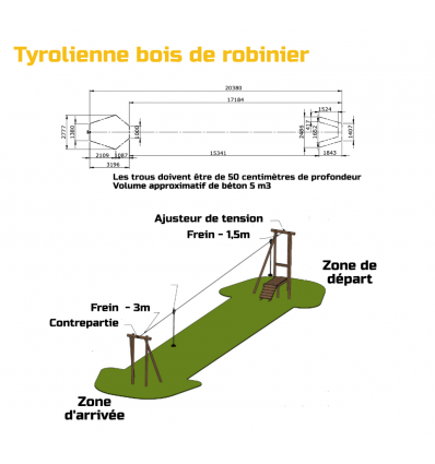 Tyrolienne bois dès 5 ans