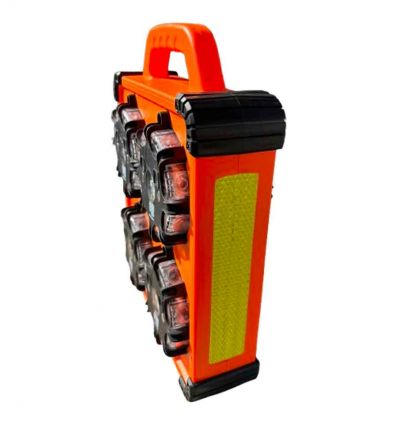 Valise de 8 balises LED synchronisées