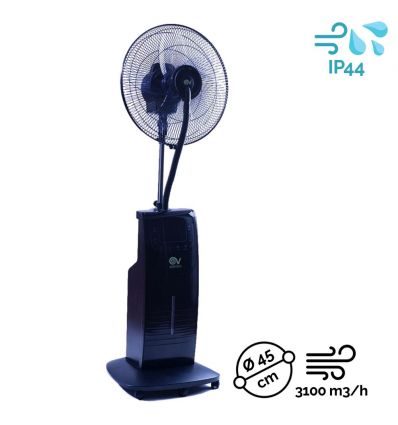 Ventilateur brumisateur professionnel sur pied