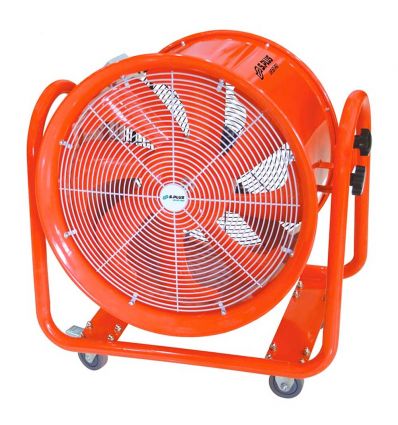 Ventilateur extracteur de chantier mobile gainable