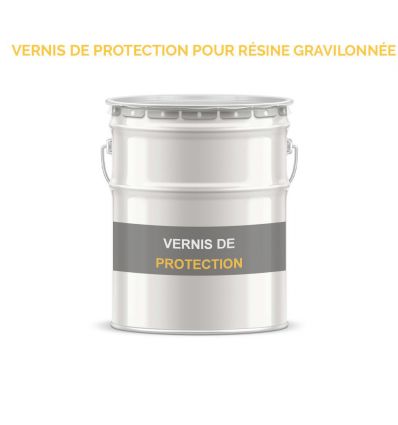 Vernis de protection pour résine gravillonnée