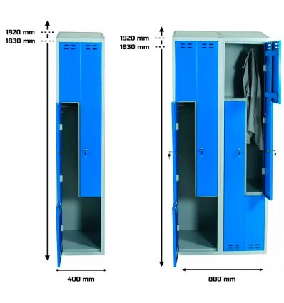 Vestiaire en L