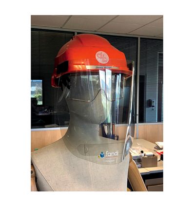 Visière de protection de chantier