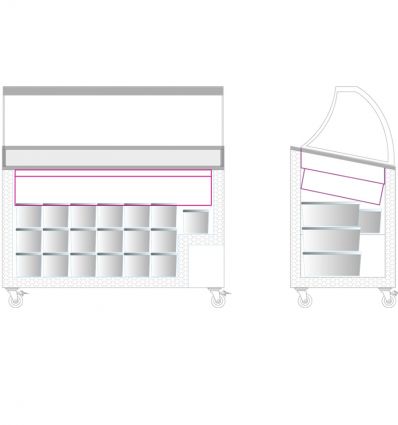 Vitrine à Glace Économique