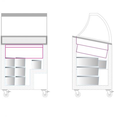 Vitrine à Glace Économique