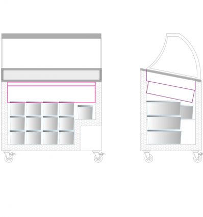 Vitrine à Glace Économique
