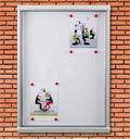 Vitrine d'affichage extérieur Eco - Porte battante - 4A4 à 15A4
