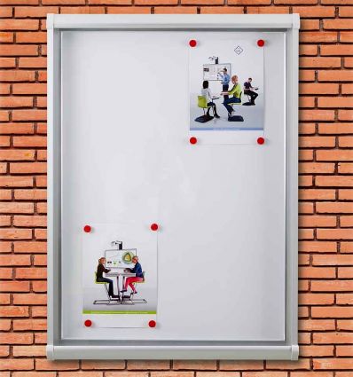 Vitrine d'affichage extérieur Eco - Porte battante - 4A4 à 15A4