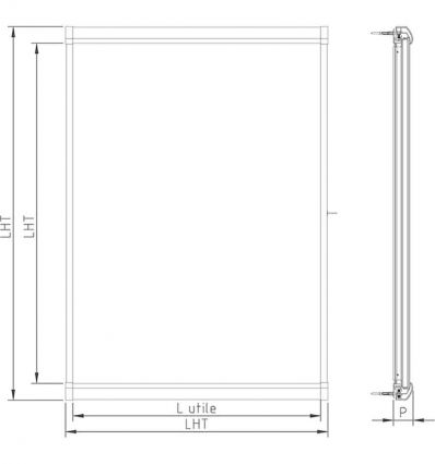 Vitrine d'affichage extérieur Eco - Porte battante - 4A4 à 15A4