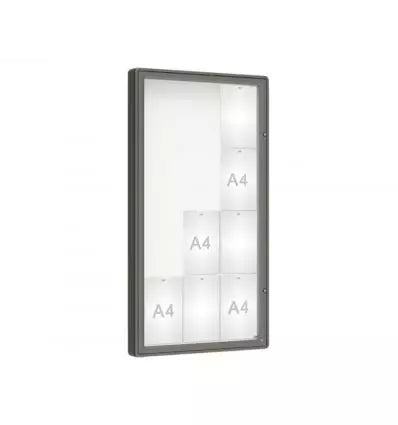 Vitrine d'affichage extérieur Grand format - 9A4 à 30A4