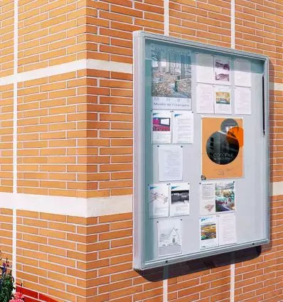 Vitrine d'affichage extérieur Grand format - 9A4 à 30A4