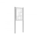 Vitrine d'affichage extérieur sur pieds Grand format Simple face