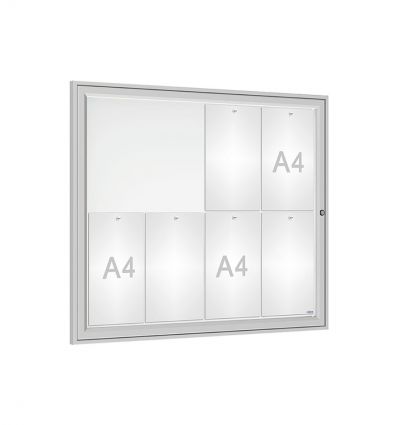 Vitrine d'affichage extérieur Tradition - Porte battante - 2A4 à 18A4