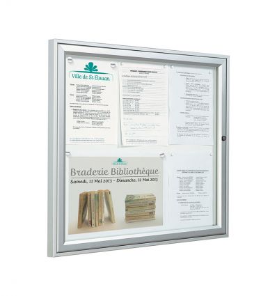 Vitrine d'affichage extérieur Tradition - Porte battante - 2A4 à 18A4