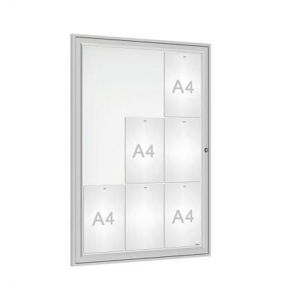 Vitrine d'affichage extérieur Tradition - Porte battante - 2A4 à 18A4