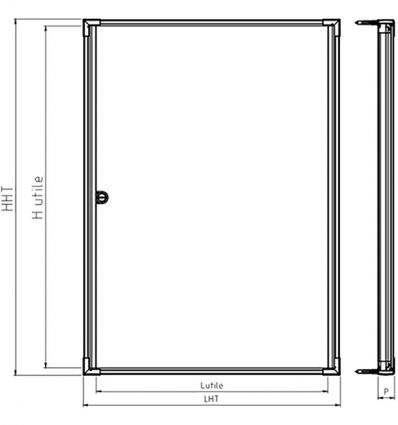 Vitrine d'affichage intérieur Extraplate - 1A4 à 9A4