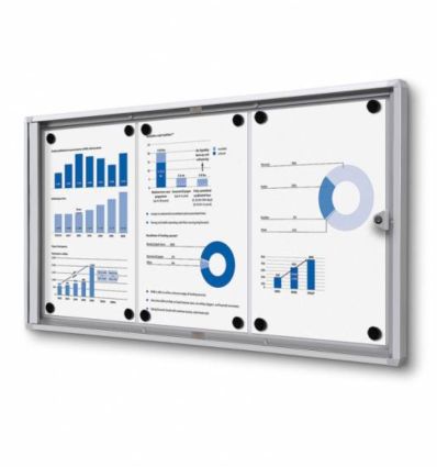 Vitrine d'affichage intérieur Standard - Porte battante - 1A4 à 9A4